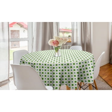 Oarencol St Patrick's Day Shamrock Clover Plaid Green Leaf Table Runner 13x70 inch Double Sided Polyester Rectangle Table Cloth for Wedding Kitchen Party Dining Home Decor 